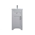 Convenience Concepts 18 in. Single Bathroom Vanity in Grey HI2221785
